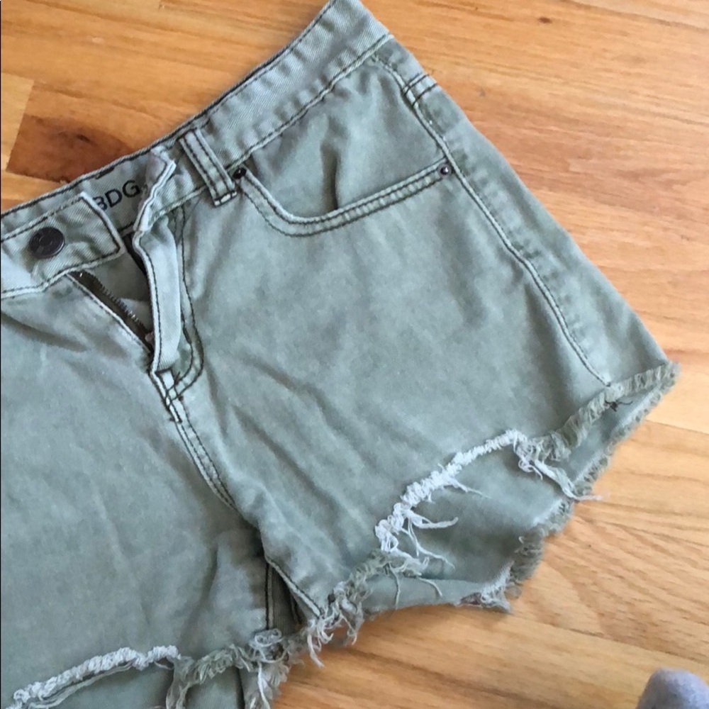 BDG olive green shorts